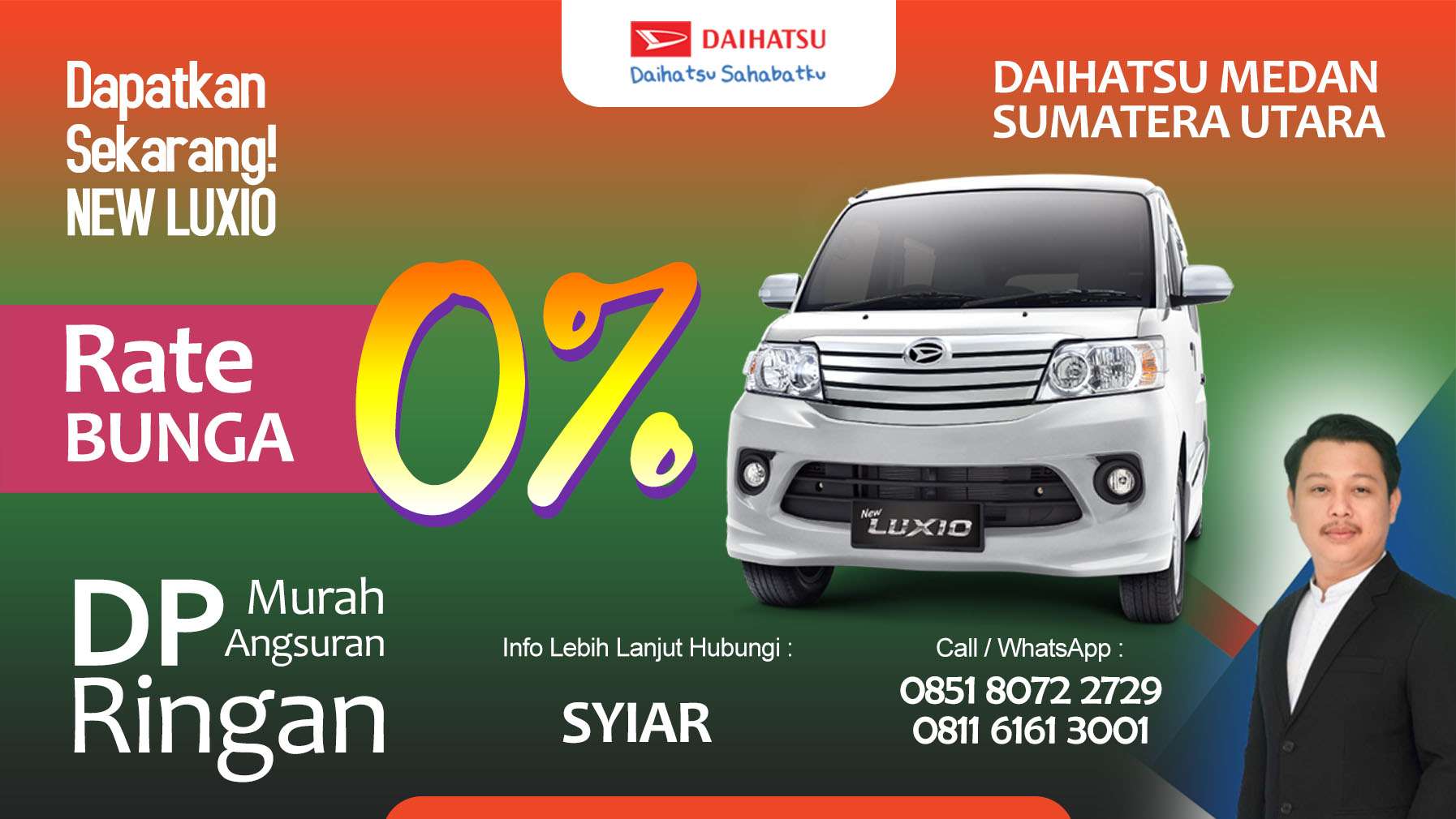 Daihatsu Luxio Medan Promo & Harga OTR 2025