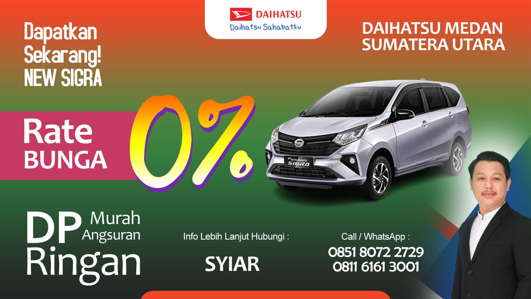Daihatsu Sigra Medan Promo & Harga OTR 2025