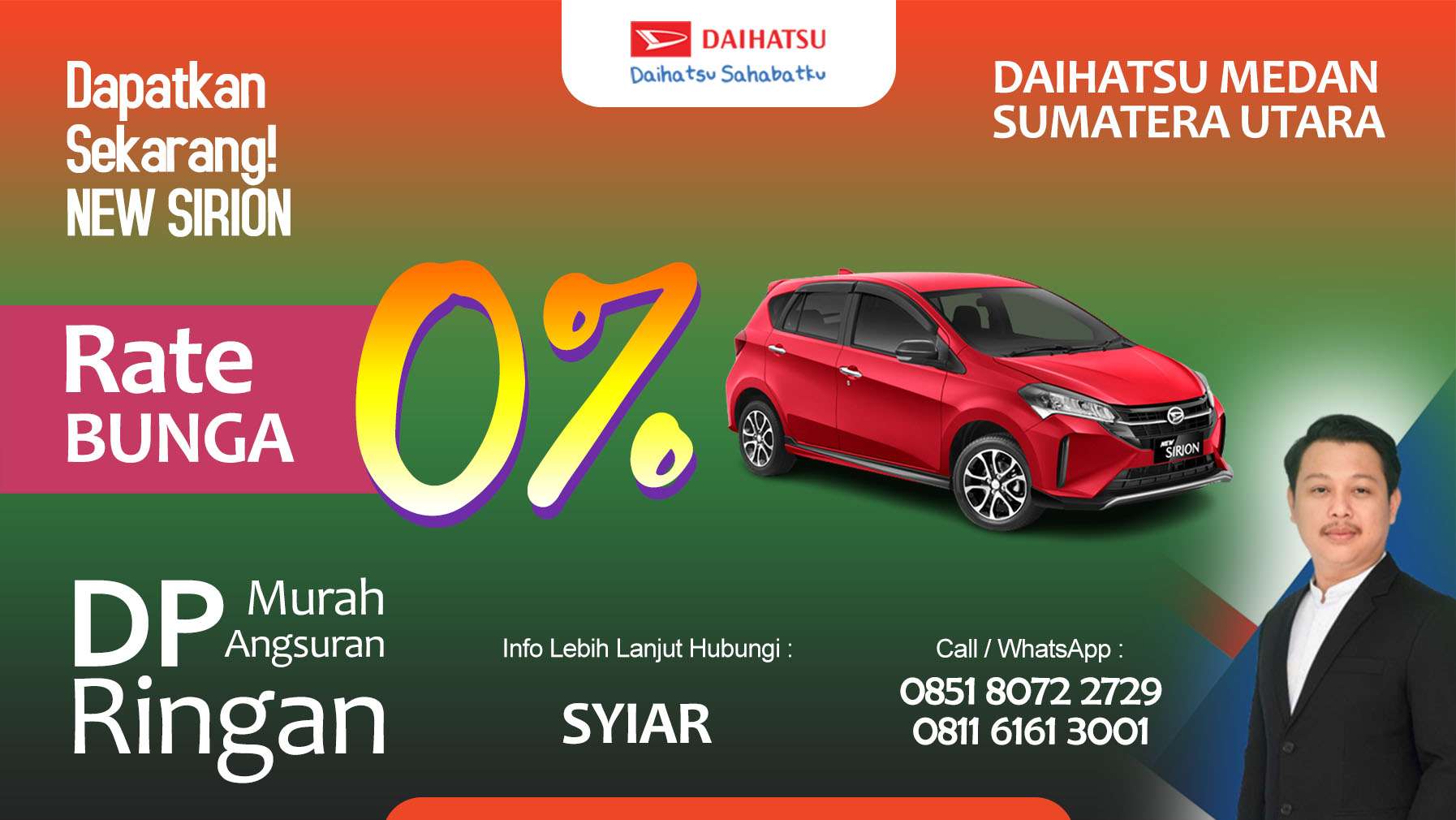 Daihatsu Sirion Medan Promo & Harga OTR 2025